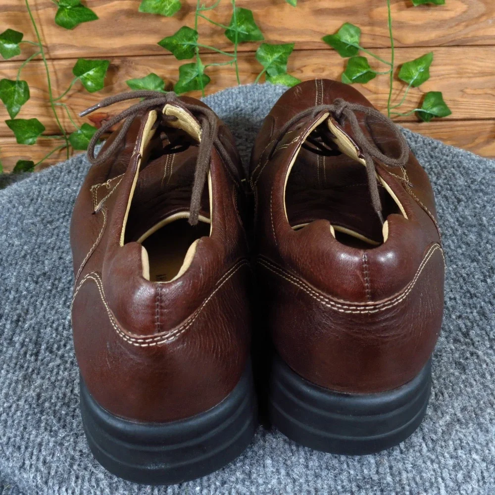 Johnston & Murphy Shuler Men Casual Oxford Shoes Size 11 Everyday Brown Leather‎